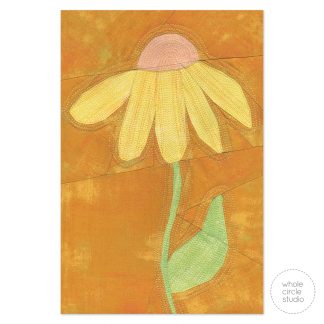 Daisy Foundation Paper Piecing (FPP) Quilt Block, Botanical Beauties, Flower Quilt Pattern