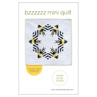 Bzzzzzz mini quilt pattern: PDF download
