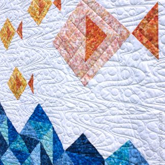 Go Fish! This is a fun, modern quilt pattern that is comprised mostly of half square triangles. Makes a great gift for a baby or child. This tested pattern contains detailed instructions and diagrams, making it a breeze to piece. Works well with prints, solids or a combination of both!