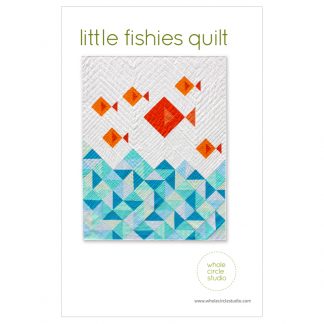 Little Fishies quilt pattern by Sheri Cifaldi-Morrill | whole circle studio. Great gift for a baby or child. Quilt pattern available at shoptest.wholecirclestudio.com