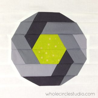 Shutter Snap quilt block by Sheri Cifaldi-Morrill | whole circle studio. Foundation paper piecing pattern. Great gift for photography enthusiast. Quilt pattern available at shoptest.wholecirclestudio.com