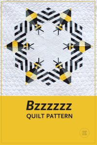 Make this cute, modern, quilt featuring a combination of traditional machine piecing and foundation paper piecing. Perfect as a gift for a bee lover or beekeeper! Make additional blocks to make a larger quilt (layout ideas are provided to make a lap, twin or queen quilt). This tested pattern contains both detailed instructions and diagrams, making it easy to piece.