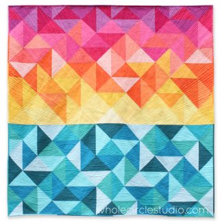Sun Salutations quilt. Pattern available at shoptest.wholecirclestudio.com