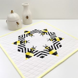 SImply Bzzzzzz mini quilt. Handcrafted by Sheri Cifaldi-Morrill. Available at www.wholecirclestudio.com